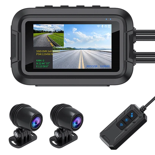 Motorcycle Camera 1080P WIFI GPS DVR Handlebar Fixing 3" Motorbike DVR Dash Cam - Picture 18 of 18