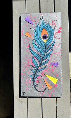 Peacock Feather Painting