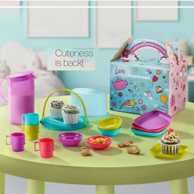 Mini Tupperware Toy Set 14pcs BPA Free Gift for Kids 3+ | Cooking Miniature
