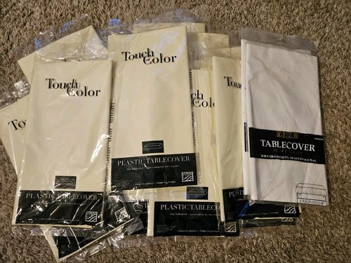 Touch of Color Tisch Elfenbein Hussen 54" x 108" Menge 16 Amscan Weiß Vintage - Bild 2 von 4