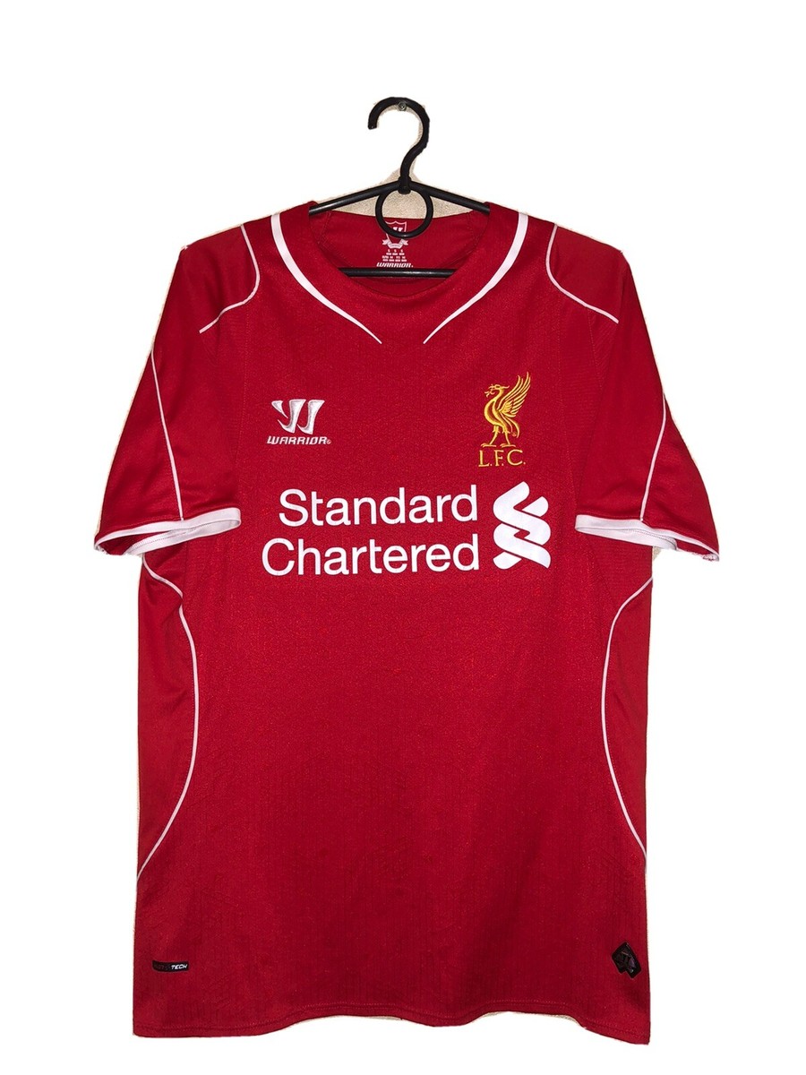RARE LIVERPOOL 2014-2015 HOME FOOTBALL JERSEY SIZE S WARRIOR MENS