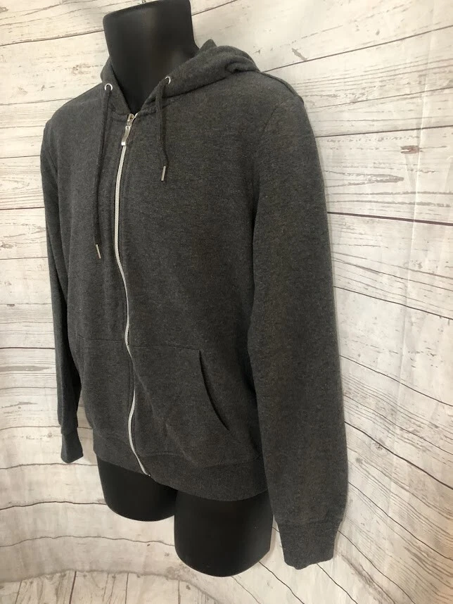 Sudadera con capucha Galaxy by Harvic para hombre cremallera completa gris mezcla de algodón talla M mediana Foto 2 de 4