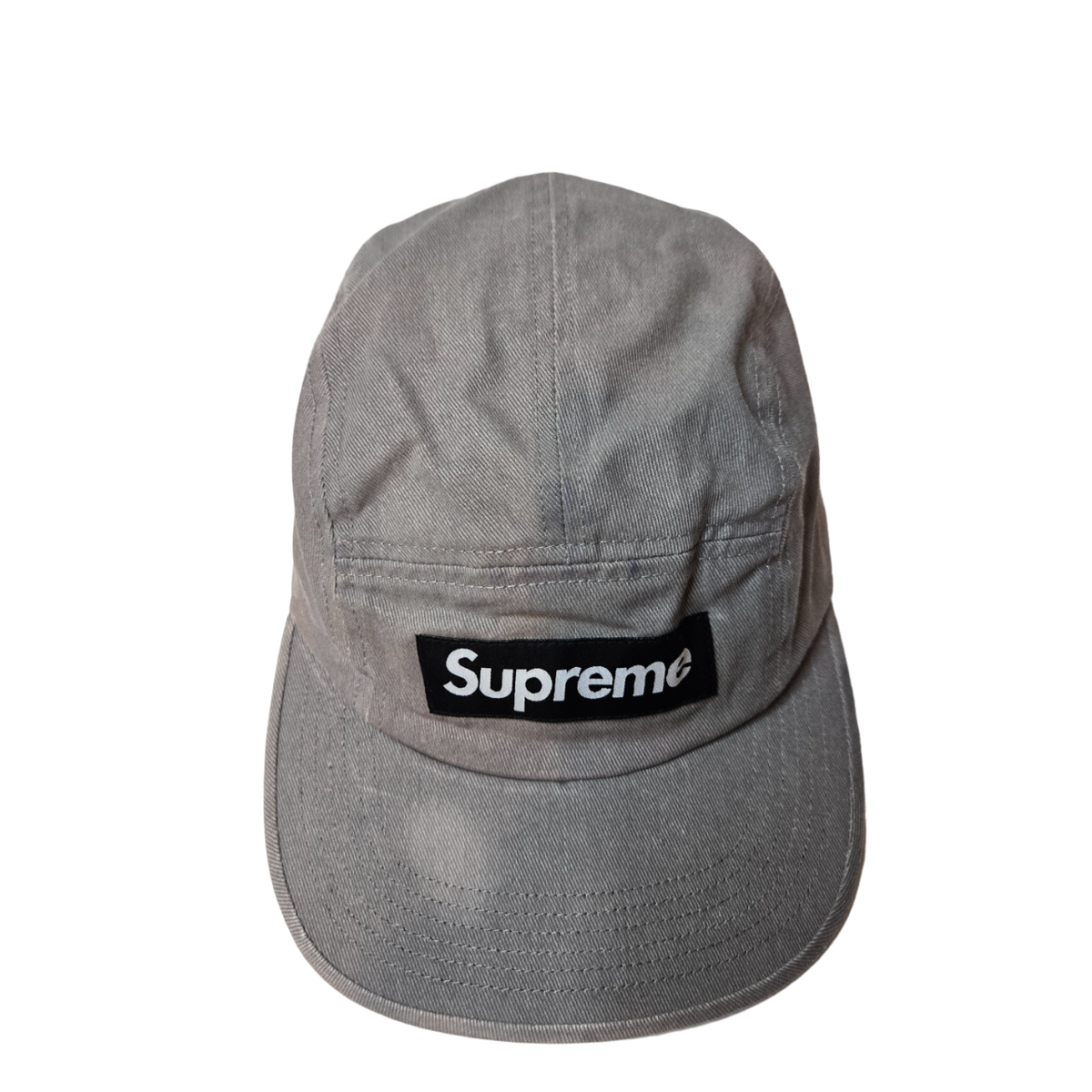 Supreme / キャップ/FREE/グレー/メンズ Supreme Gray Twill Nylon Strap Plastic Buckle Breathable 5 Panel