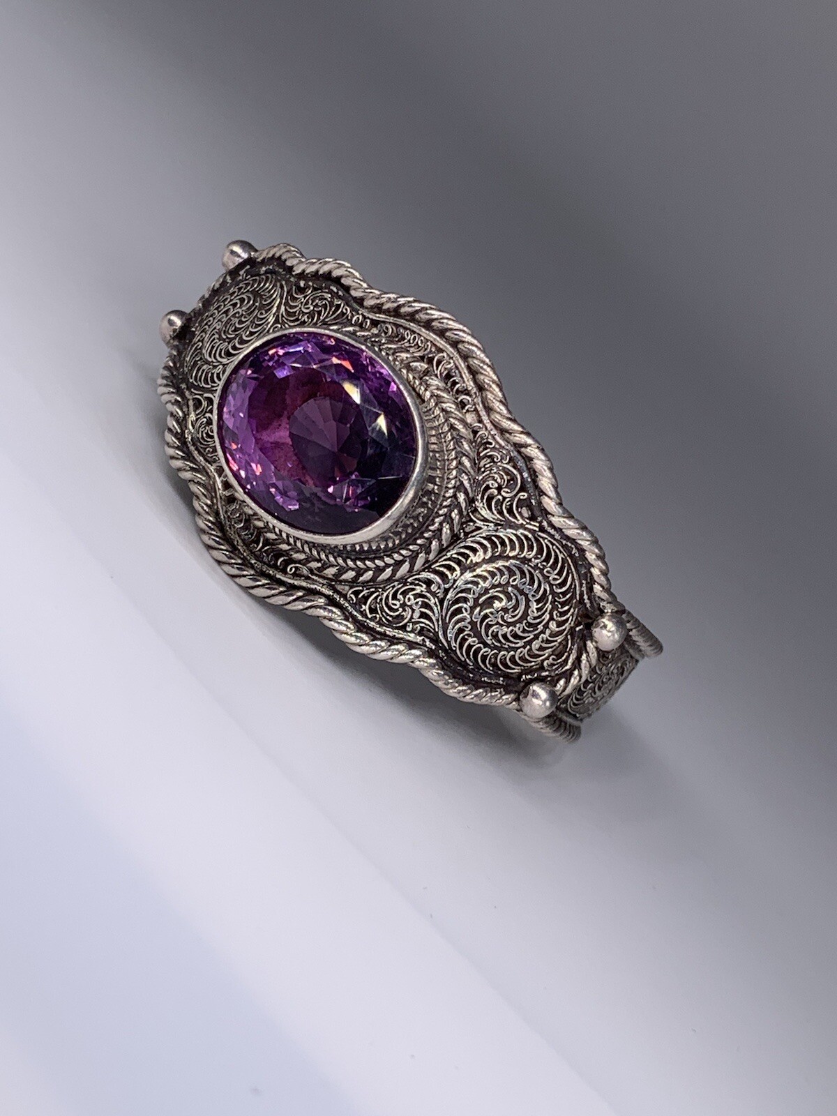 Artesian STATEMENT Sterling Silver 925 Amethyst W… - image 8