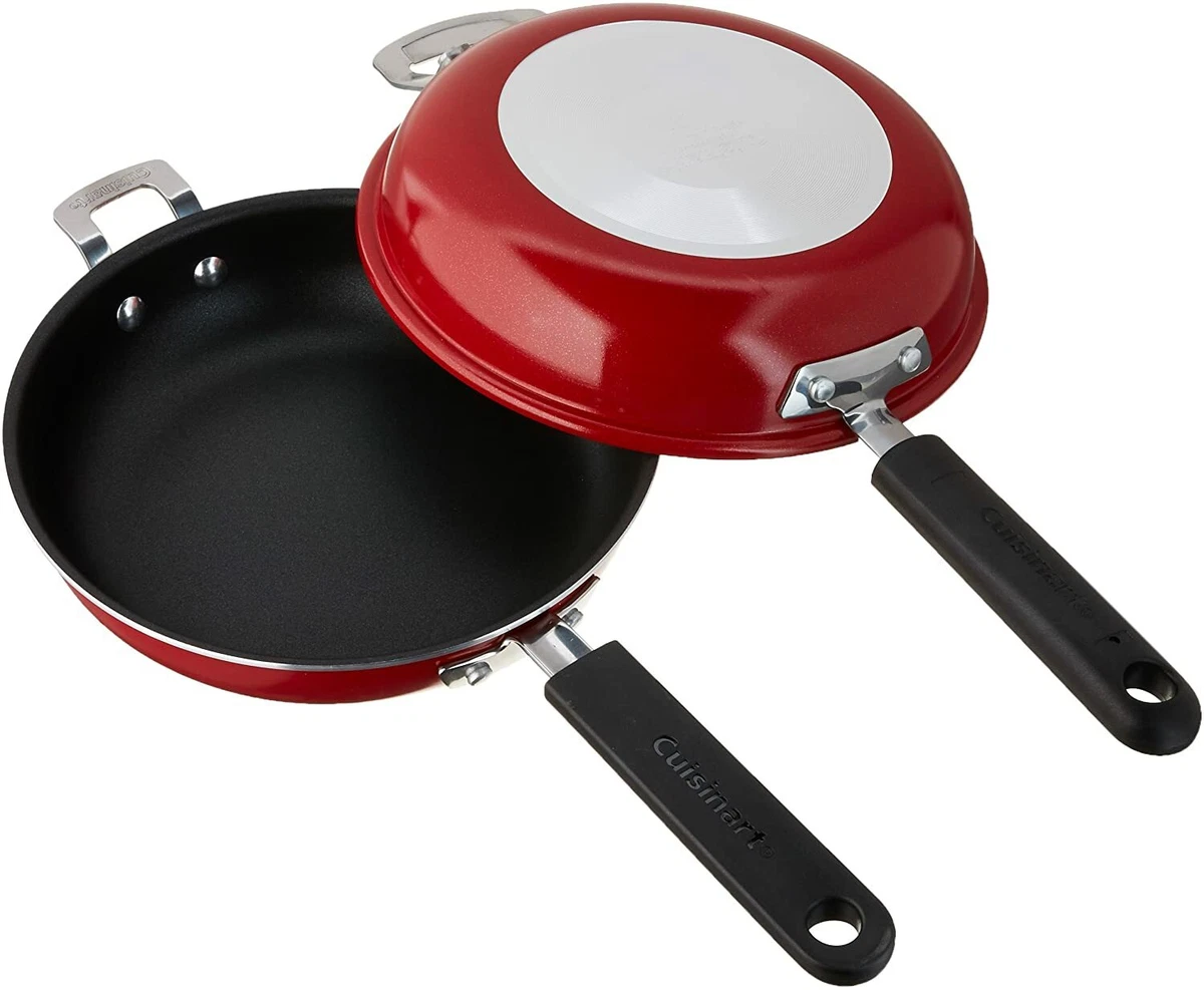 Cuisinart Frittata Non Stick Sauce Pan 10 Inch Red eBay