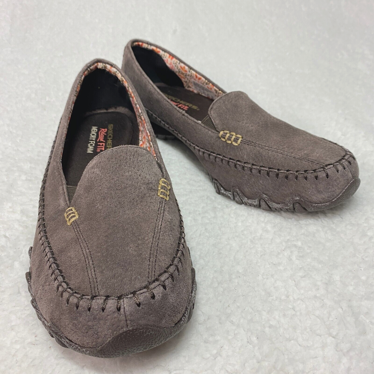 Skechers Relaxed Fit Bikers Pedestrian Memory Foam Slip-On