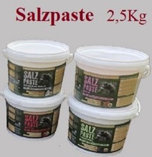 Salzpaste Salzleckstein ersatz 2,5Kg Wild Tier F&uuml;tterung Salzlecke Kirrung