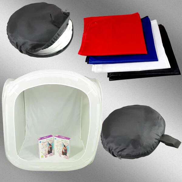 Quality Soft Box Light Photo Tent Cube 80cm  4 Color backdrop Studio Photography - Image 2 of 3