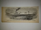 Savannah River Georgia Fort Jackson 1863 Civil War Sketch RARE!