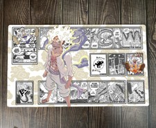 O-P Table Playmat Luffy Gear 5 CCG OPCG Mat Trading Card Game Mouse Pad Free Bag