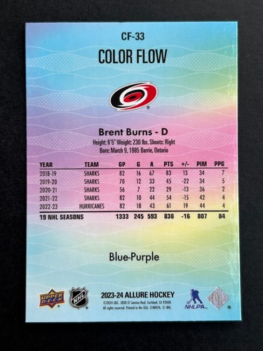 2023-24 Upper Deck Allure - Color Flow Parallels - Pick your cards! - Picture 213 of 213