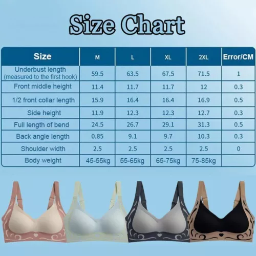 Dawncog Wireless Push Up Bra 2024 Super Gather Push-Up Anti Sagging for Senior - Picture 3 of 28