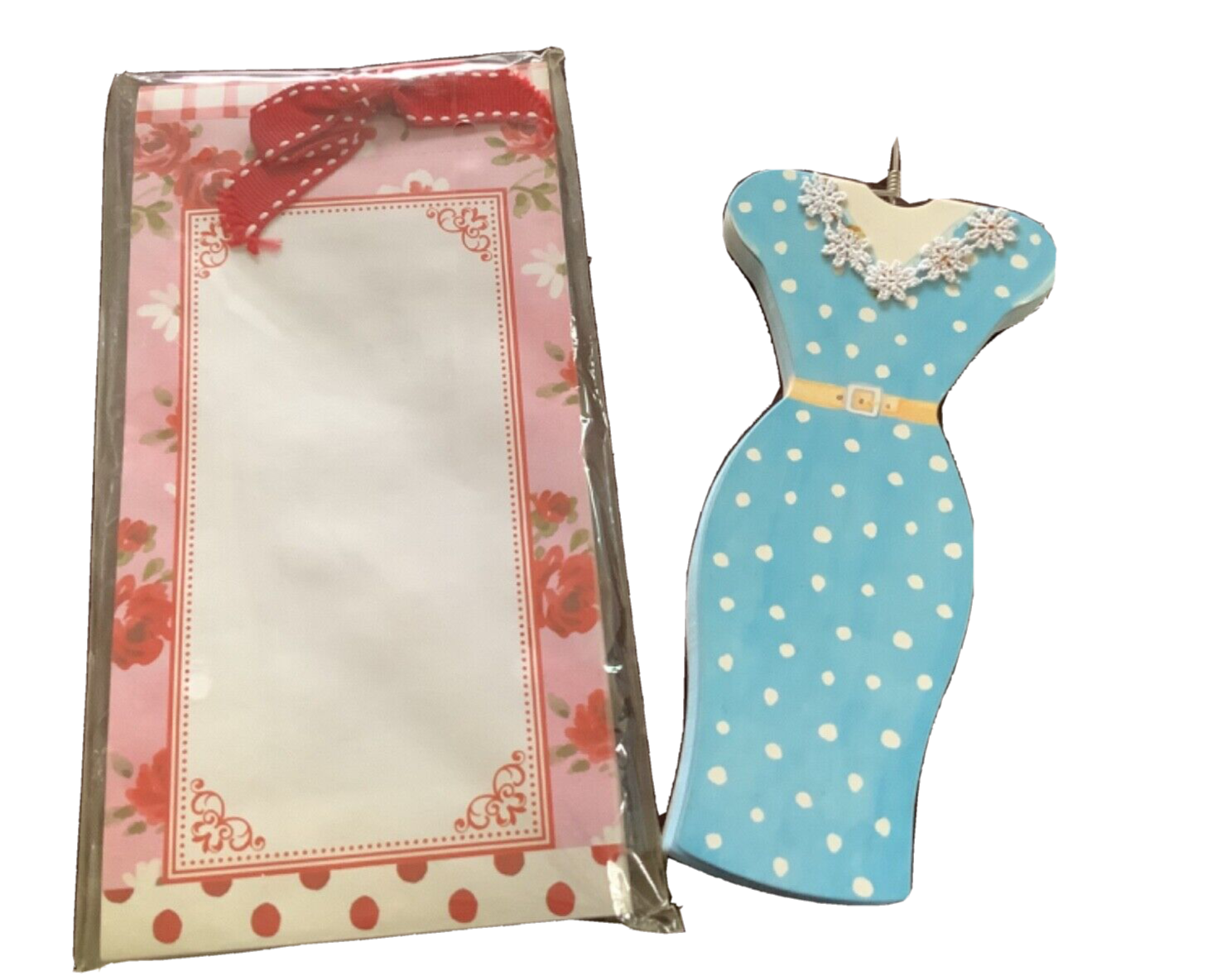 NIB Note Pad w Hanging Dress Notepad Set eBay