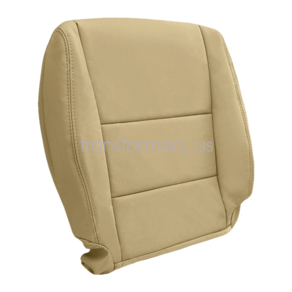 For 2008-2012 Honda Accord Driver & Passenger Bottom Top Leather Seat Cover Tan - Image 4 of 4