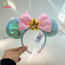 Disney Parks SHDR Minnie Ears Limited Party Mermaid Ariel Green Headband