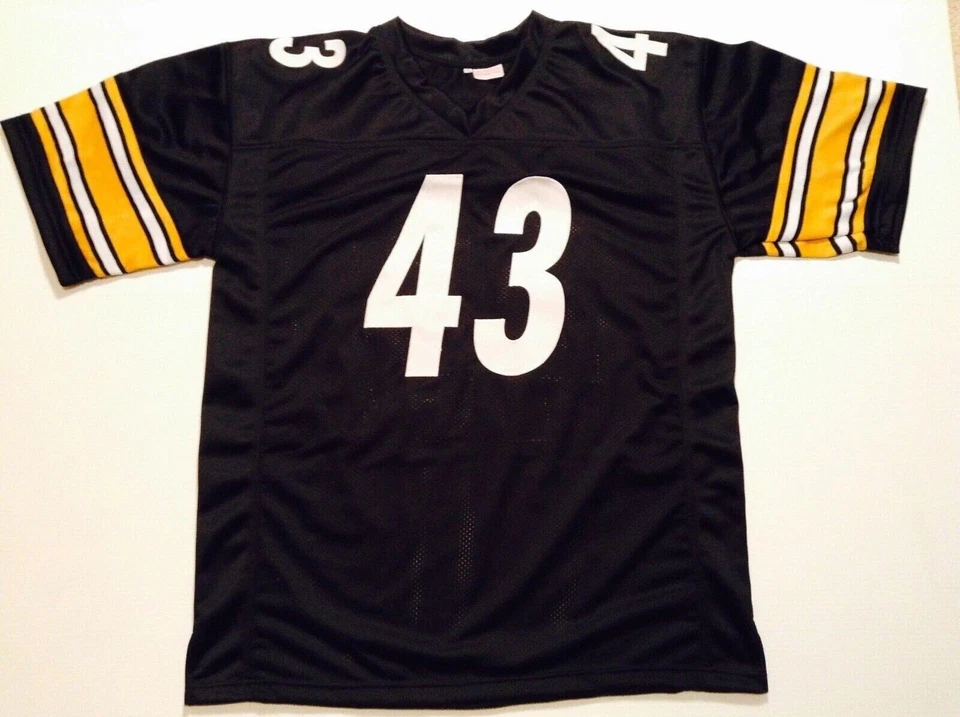 Jersey Troy Polamalu SIN FIRMAR PERSONALIZADO Cosido Negro M, L, XL, 2XL Foto 2 de 2