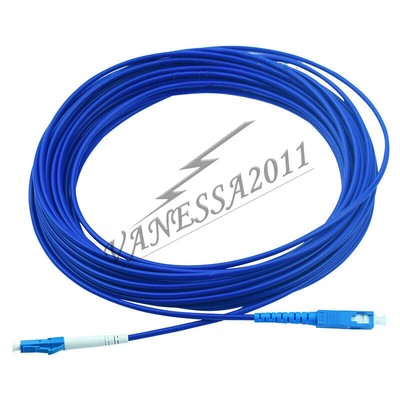 30M Armored Cable Fiber Patch Cord LC UPC to SC UPC SM 9/125 3.0mm Single Core