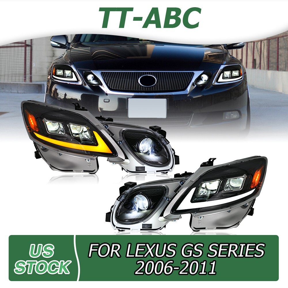 LEXUS GS ヘッドライト USヘッドライト レクサスGS350ヘッドライトユニット2007-2011助手席側w