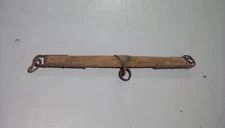 Vintage Antique 36" Wooden Single Tree Yoke Oxen Horse Iron Ring Far