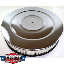 Luftfilter 14x2" RPC Chrom GM Chevy Mopar Ford Hot Rod Mustang Camaro