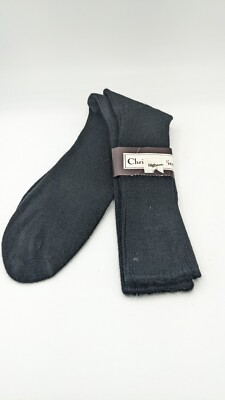 Vintage Christian Dior Mon Ami Men's Socks Black New Old Stock