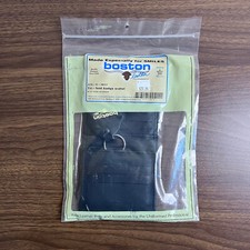 Boston leather 375-S-4017 Tri-Fold Badge Wallet w/CC Slots Genuine Leather 