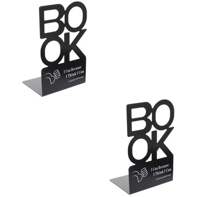  2 Pairs Regal Buchende Buchstützen Für Eine Aufgeräumte Bibliothek