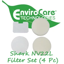 Shark Navigator Vacuum Filters (4 Pk) F249 *Fits Models NV22, NV22L, NV26, NV36