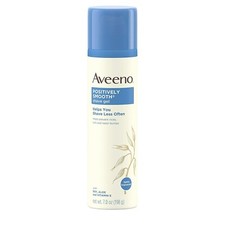 Aveeno Positively Smooth Shave Gel with Soy, Aloe Vitamin E -7 oz / 198g FAST