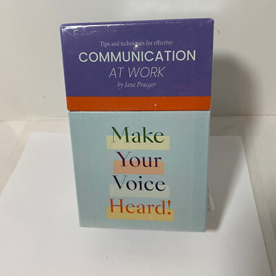 Communicating At Work - Jane Praeger - 72 Flash Cards - Brand New
