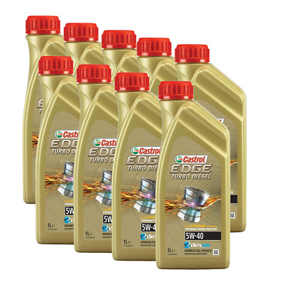 9L CASTROL EDGE TURBO DIESEL 5W-40 TITANIUM VW 505 00 505 01 9x 1 Liter MB