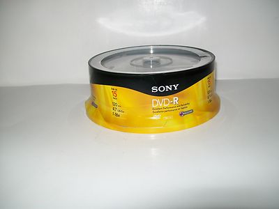 Sony DVD-R 15 Pack 4.7GB New
