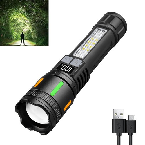 99000000 Lumen Super Bright LED Tactical Flashlight Rechargeable Work Light Lot - Picture 22 of 26