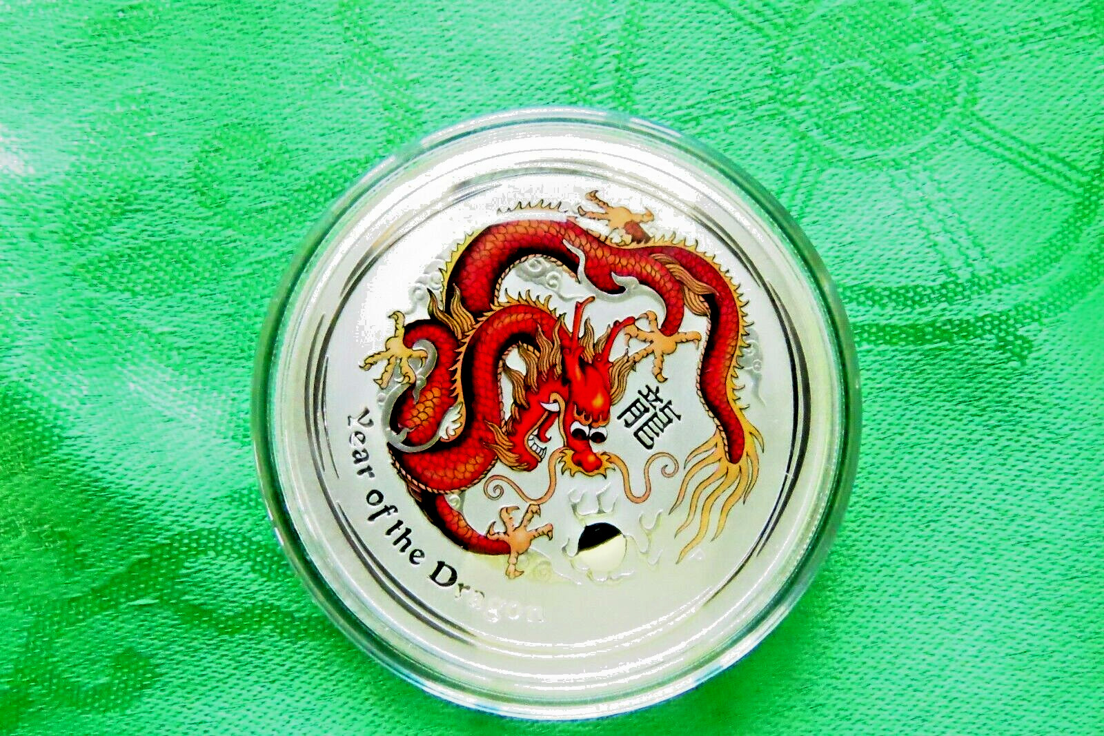 "Lunar II Year of the Dragon color" 2oz Silbermünze Australia Perth Mint 2012