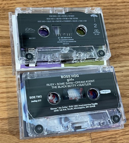 BOSS HOG Cassette Tapes - Boss Hog (1995) & Girl+ (1993) Geffen Records Rare OOP - Picture 10 of 10