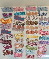 Premade Scrapbook, Photo Album, Junk Journal Cut Lot - Winter Summer Spring Fall