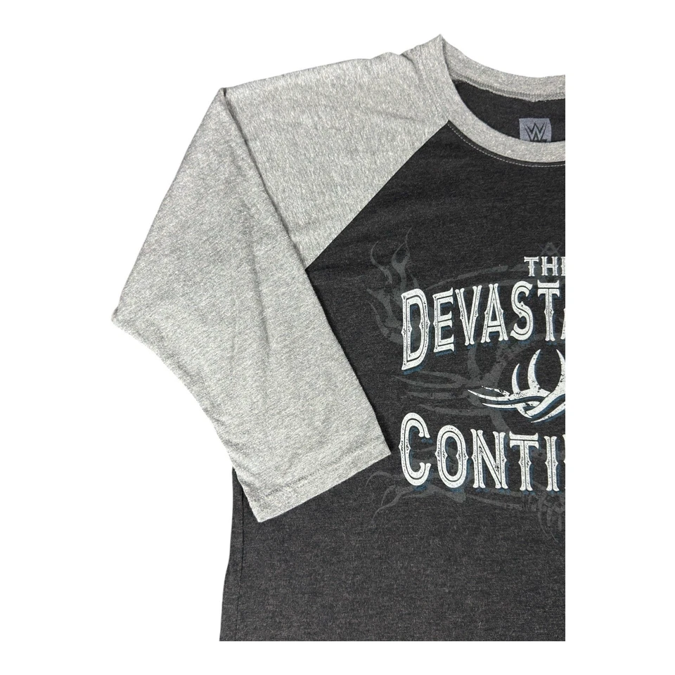 Camisa raglán WWE Wear Goldberg Devastation Continues para hombre XL de colección de lucha libre Foto 3 de 4