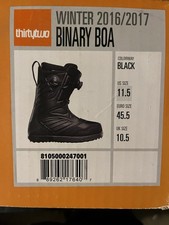 Thirtytwo Mens Snowboard Boots Size 11.5 Blac...