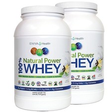 2 PACK - ENIVA 100% Whey Protein Powder,Low Carb,Grass Fed 76 Servings (5.28lbs) 6.22 per gallon