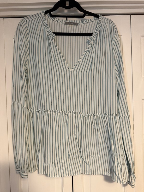 TART COLLECTIONS Ashton Top In Mint Stripe In Multi Size M