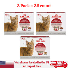 Royal Canin Adult Instinctive Thin Slices in Gravy Wet Cat Food, 3 oz can,36ct