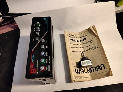 Sony WM-W800 Walkman Cassette Recorder - Black for sale online | eBay