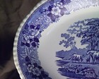 Adams English Ironstone  Flow Blue Platter Cattle Farm Scenic  14 1/2 X  10 3/4 — photo 4
