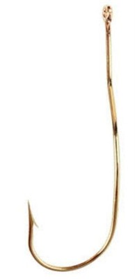 Eagle Claw  22A #6 10Ct Automatic Gold Aberdeen Hooks
