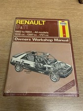 NOS Renault 9 & 11 Haynes Workshop Repair Manual