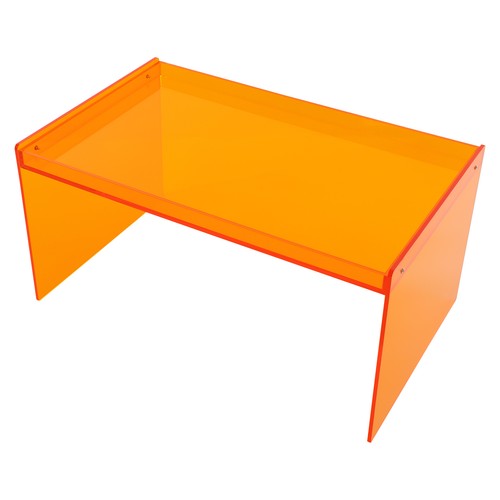 Scrivania portatile da interno arancione carico 50 kg 80*50*40 cm tavolino da caffè tavolo moderno acrilico - Foto 8 di 15
