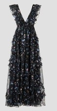 Ruffled Floral Gown Lena For Mac Duggal