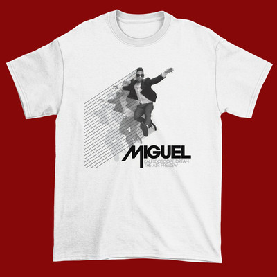Miguel White Cotton Shirt FUll size S-5XL Unisex HL978