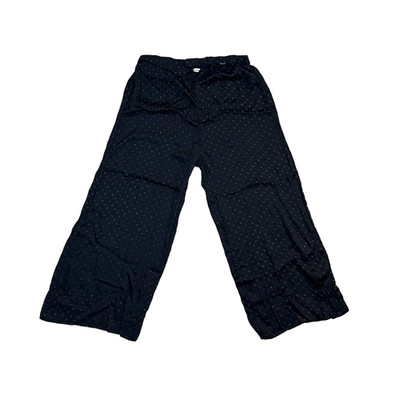 ByTiMo Modal Satin Pants Black Gold Dot Large READ FLAWED