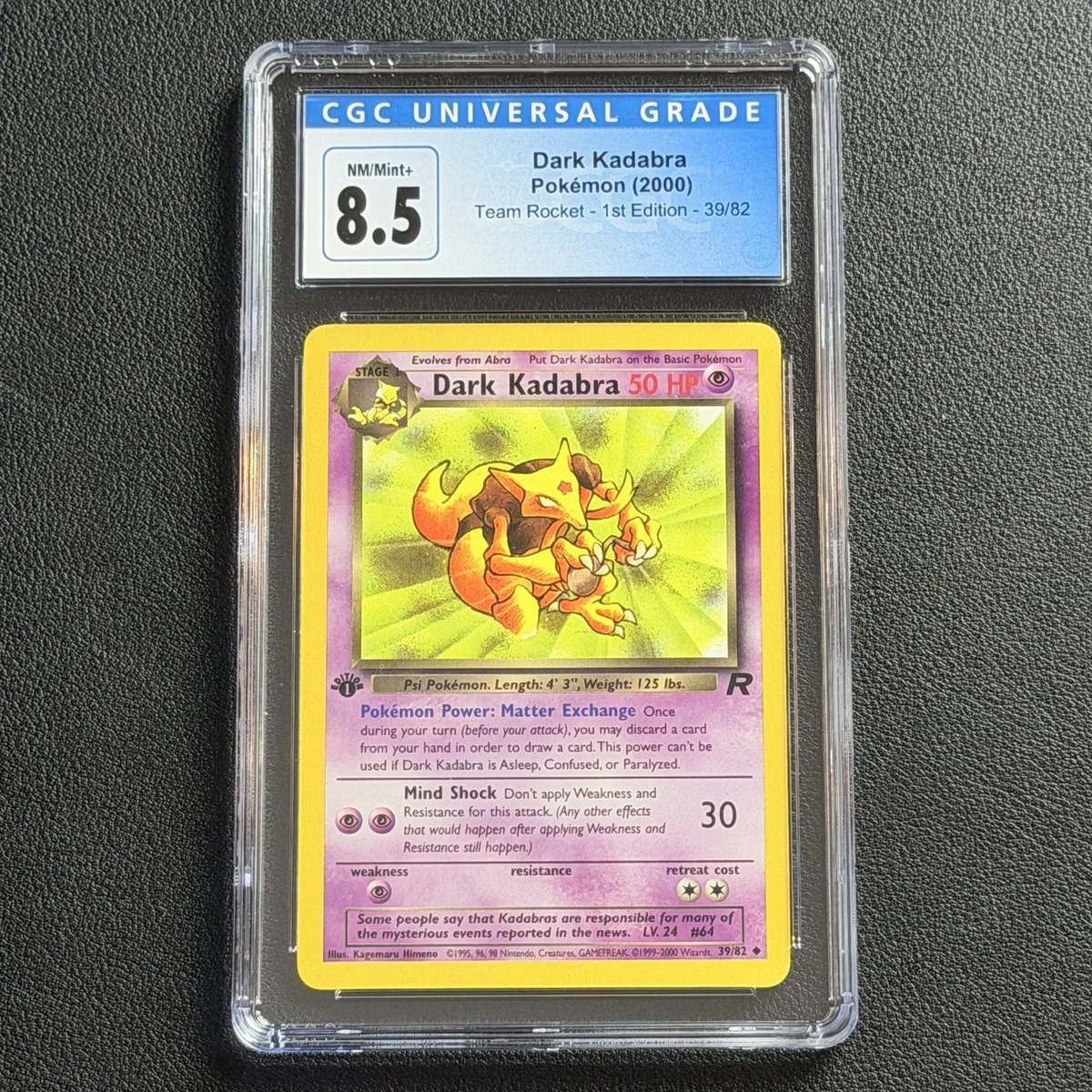 1995 dark kadabra pokemon card value Amazon.com: - (39) Psychic Ability Matter Exchange Once during your turn (before your attack) Dark Kadabra #39 Prices |